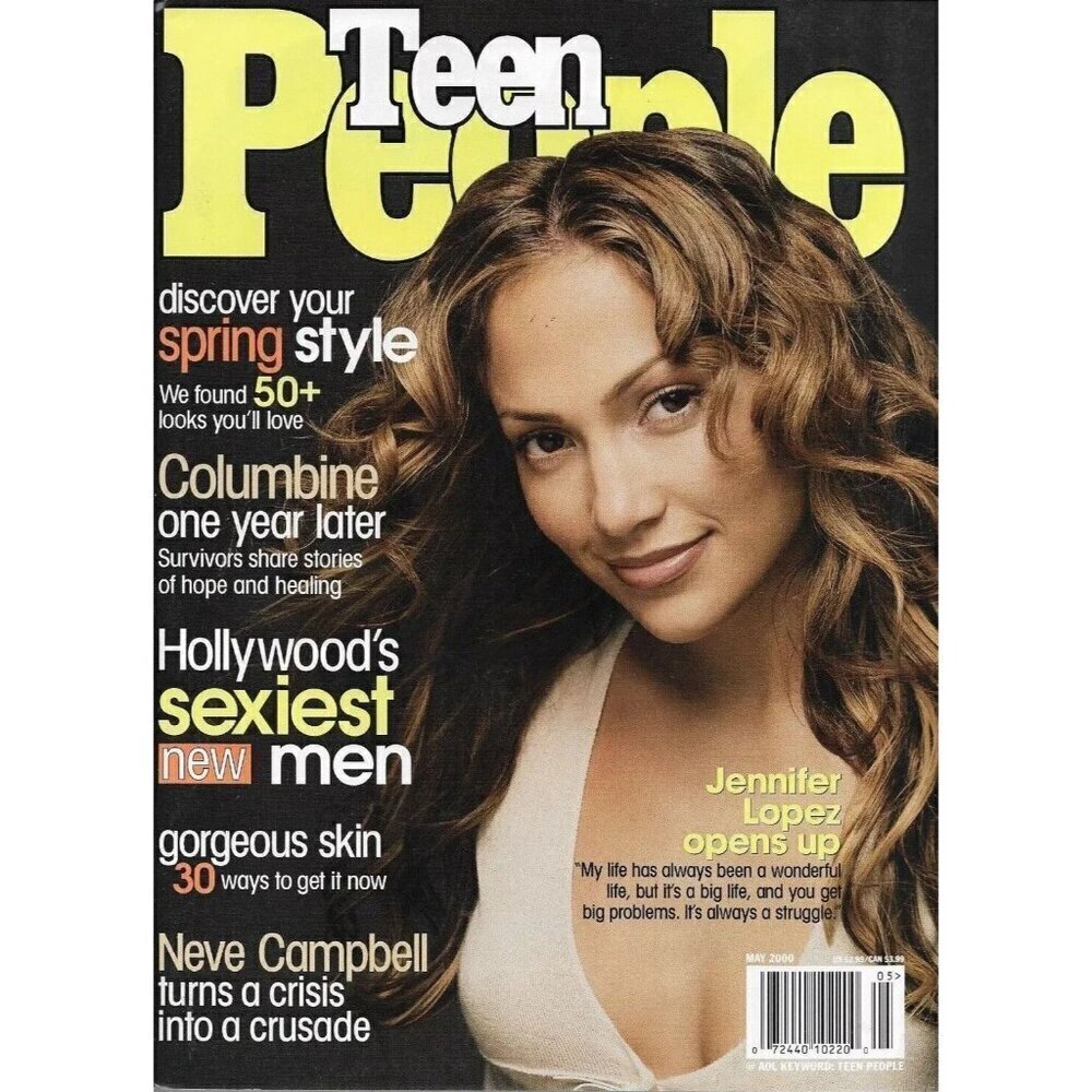 Teen PEOPLE Magazine May 2000 - JENNIFER LOPEZ Cover, New